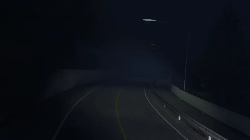 Akina in True Night and heavy fog